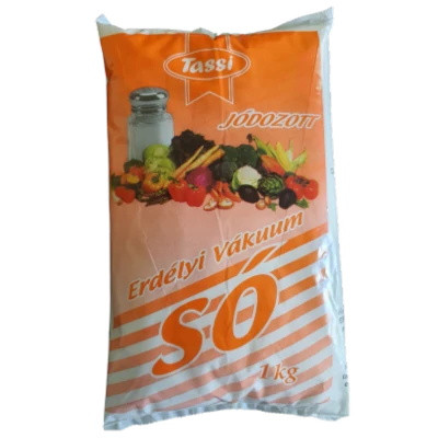 Tassi Jódozott Erdélyi Vákuum Só 1 kg Tassi Jódozott Erdélyi Vákuum Só 1 kg