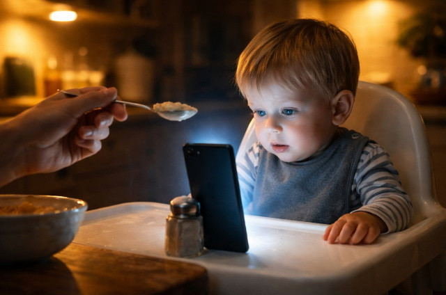 okostelefon etetés közben okostelefon etetés közben