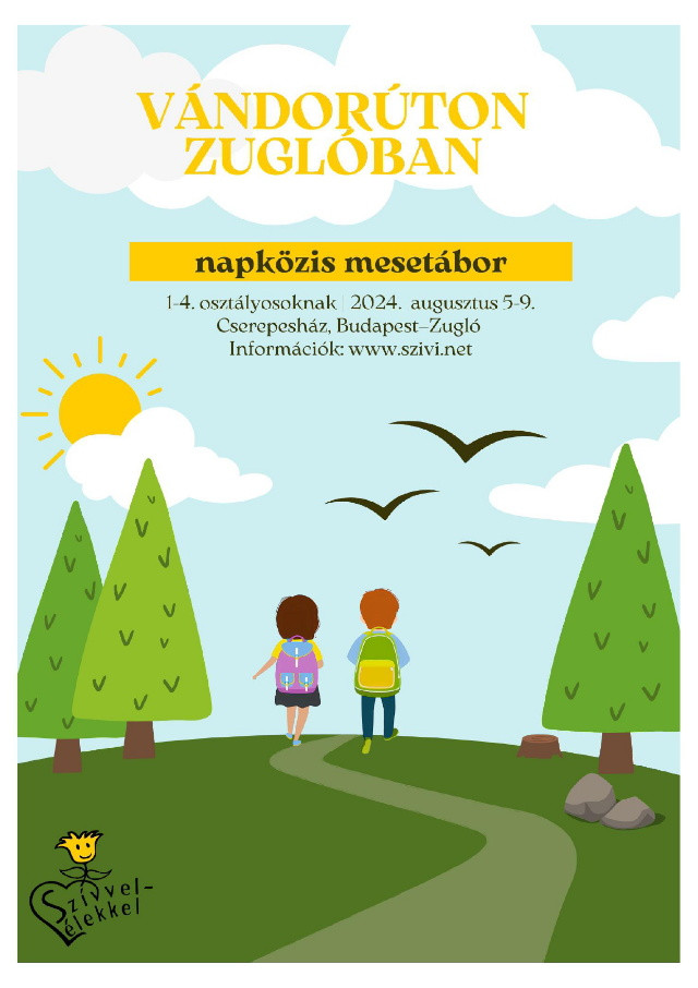 Vándorúton Zuglóban - Napközis mesetábor - plakát