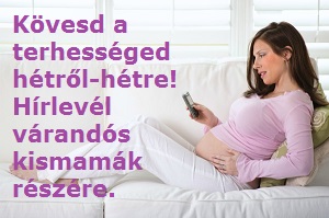 Terhesség hétről hétre hírlevélsorozat az adott terhességi héttől