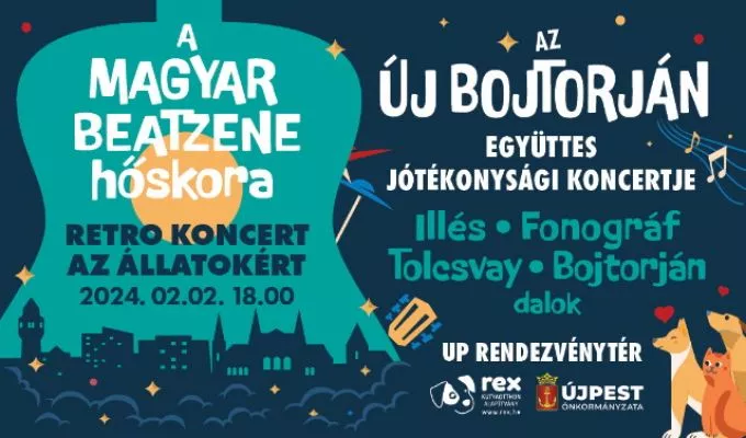 Jótékonysági retro koncert az állatokért